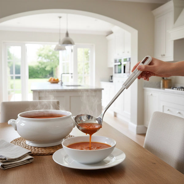 Habitat Stainless Steel Soup Ladle – Durable Kitchen Utensil for Serving Soups, Stews, and Gravies