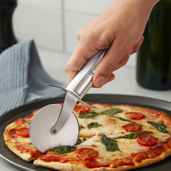 Habitat Stainless Steel Pizza Cutter – Sharp and Durable Kitchen Tool for Cutting Pizza, Pastries, and Flatbreads