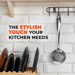 Habitat Basic Smart Newport Ladle – Durable Kitchen Utensil for Serving Soups, Curries, and Gravies