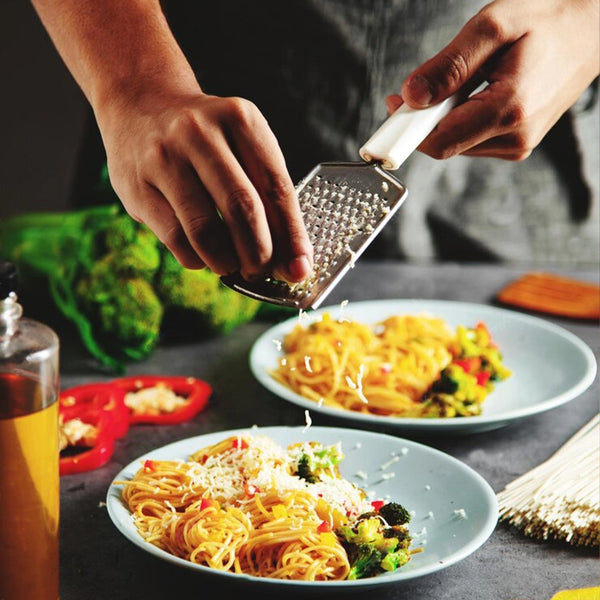 Habitat Diamond Hand Grater – Sharp Multi-Purpose Kitchen Grater for Cheese, Vegetables, Fruits, and Spices