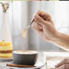 Habitat Basic Wilton Coffee Spoon – Set of 3 Stainless Steel Spoons for Coffee, Tea, and Beverages