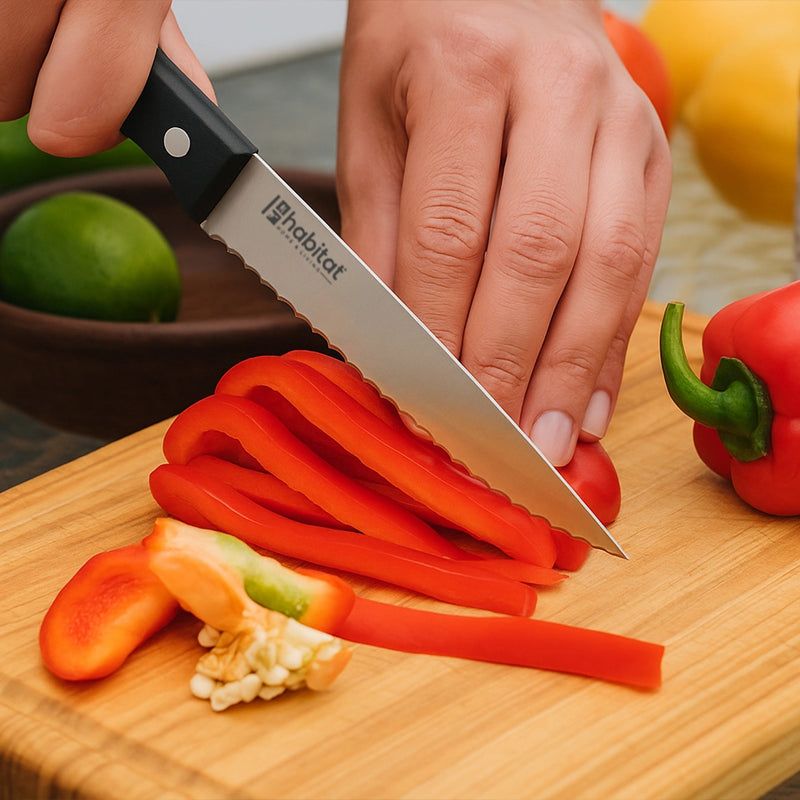 Habitat Steak Knife with Bakelite Handle – Sharp Knife for Beef, Meat & Grilled Foods, Durable Kitchen Knife