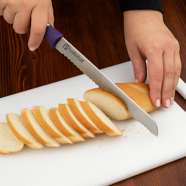 Habitat Bread Knife – Sharp Serrated Kitchen Knife for Cutting Bread, Cakes, and Baked Goods