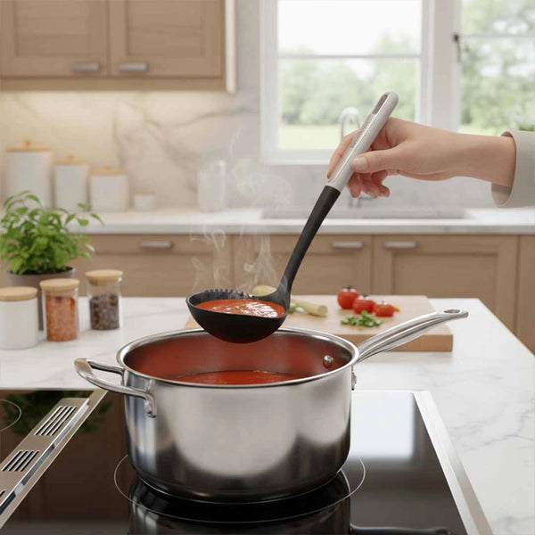 Habitat Nylon Soup Ladle – Durable Kitchen Utensil for Serving Soups, Stews, and Gravies