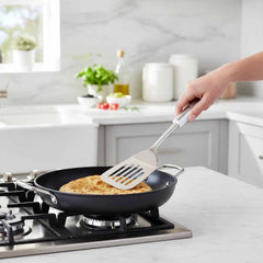 Habitat Stainless Steel Slotted Turner – Durable Kitchen Spatula for Flipping, Stir-Frying, and Serving Food