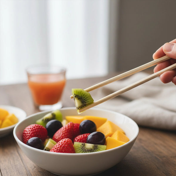 Habitat Chopsticks – Pack of 10 Durable Bamboo/ Wooden Eating Sticks for Asian Cuisine and Everyday Use