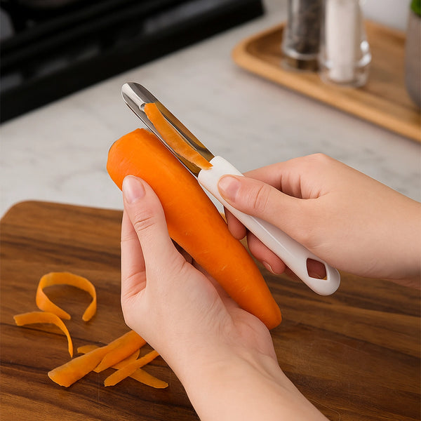 Habitat Diamond Straight Peeler – Sharp Kitchen Peeler for Potatoes, Carrots, Cucumbers, and Fruits