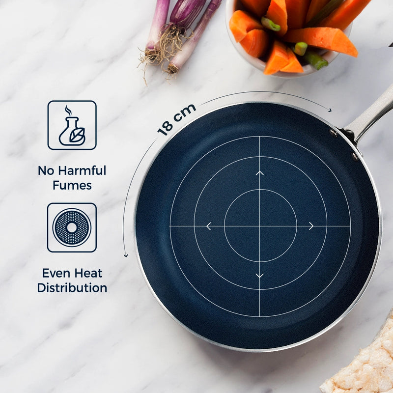 Habitat Ceramic Frypan with Casted Stainless Steel Handle