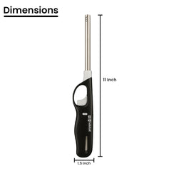 Habitat Flame Gas Lighter – Black Kitchen Lighter for Gas Stove, Candle, Outdoor Cooking, and Camping