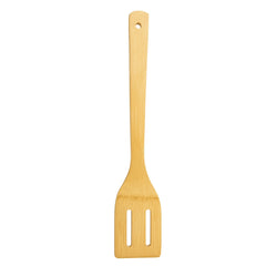 Habitat Bamboo Slotted Turner – Eco-Friendly Kitchen Spatula for Flipping, Stir-Frying, and Serving