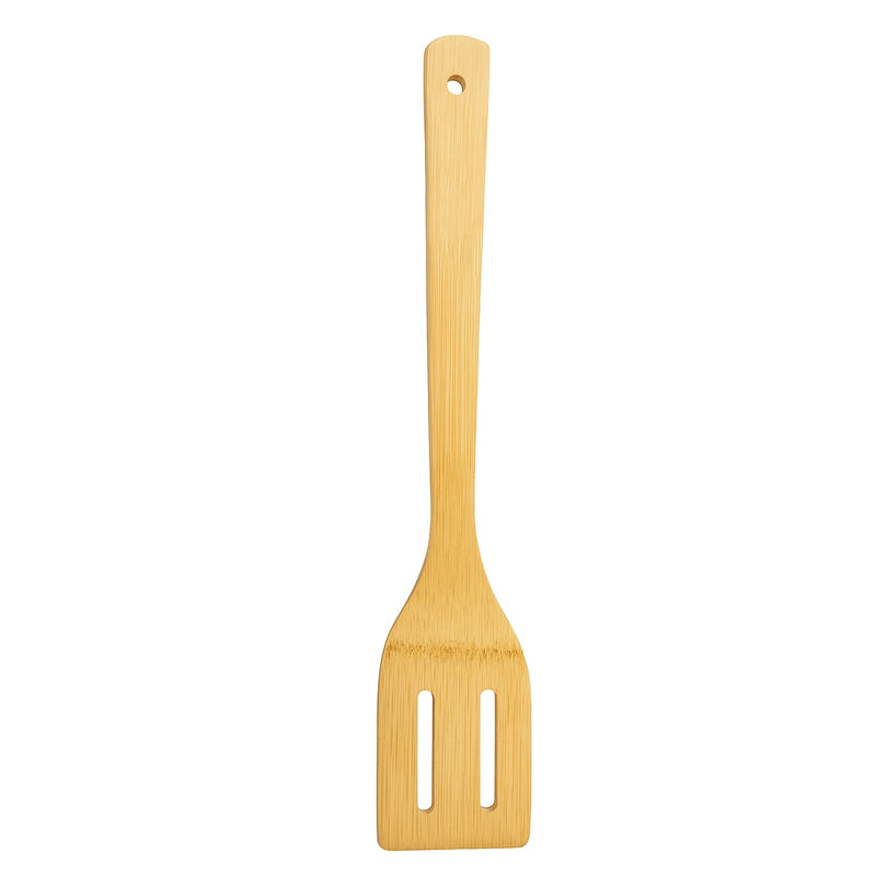 Habitat Bamboo Slotted Turner – Eco-Friendly Kitchen Spatula for Flipping, Stir-Frying, and Serving