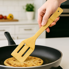 Habitat Bamboo Slotted Turner – Eco-Friendly Kitchen Spatula for Flipping, Stir-Frying, and Serving