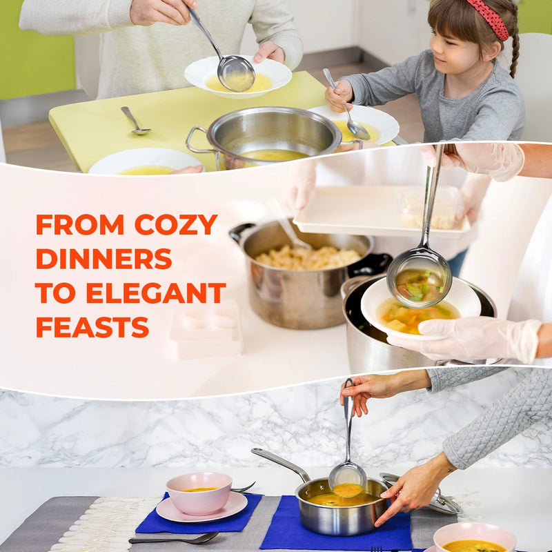 Habitat Basic Smart Newport Ladle – Durable Kitchen Utensil for Serving Soups, Curries, and Gravies