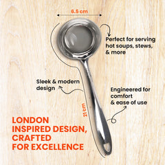 Habitat Basic Smart Newport Ladle – Durable Kitchen Utensil for Serving Soups, Curries, and Gravies