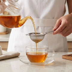 Habitat Basic Smart Tea & Coffee Strainer – Durable Stainless Steel Kitchen Strainer for Tea Leaves, Coffee, and Beverages