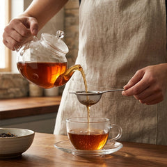 Habitat Basic Smart Tea & Coffee Strainer – Durable Stainless Steel Kitchen Strainer for Tea Leaves, Coffee, and Beverages