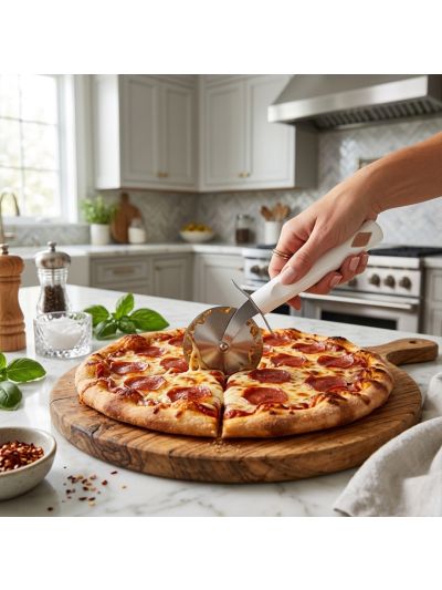 Habitat Diamond Stainless Steel Pizza Cutter