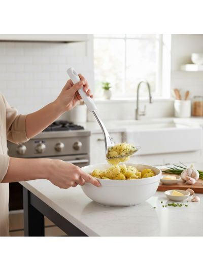 Habitat Diamond Stainless Steel Potato Masher with PP Handle