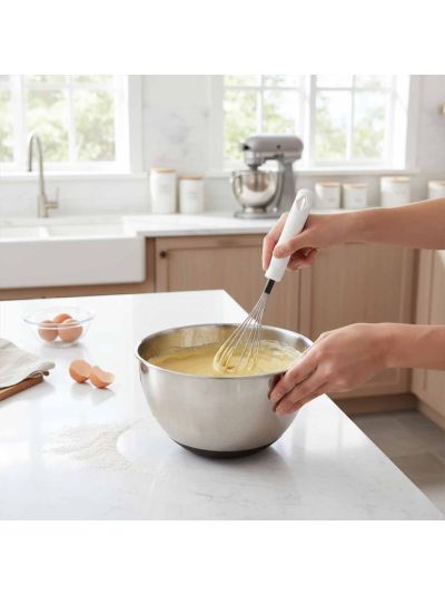 Habitat Diamond Stainless Steel Egg Whisk