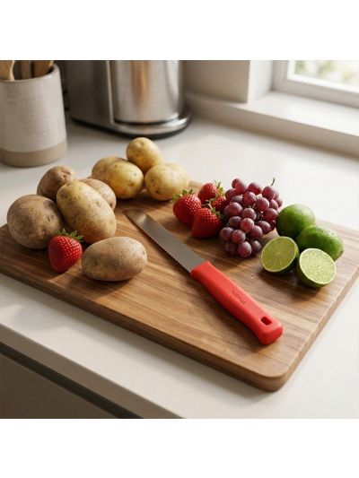 Habitat Ergonomic Red Vegetable Knife – Perfect Knife for Vegetables and Fruits