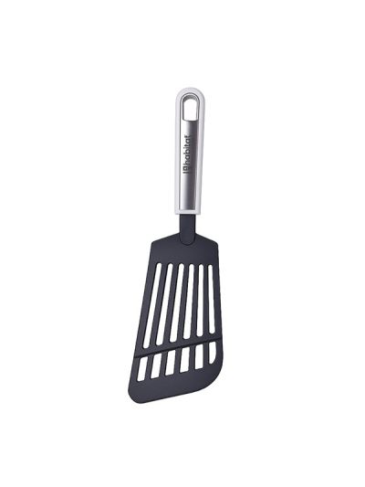 Habitat Nylon Long Turner with Stainless Steel Insert – Durable Kitchen Spatula for Stir-Frying, Flipping, and Serving
