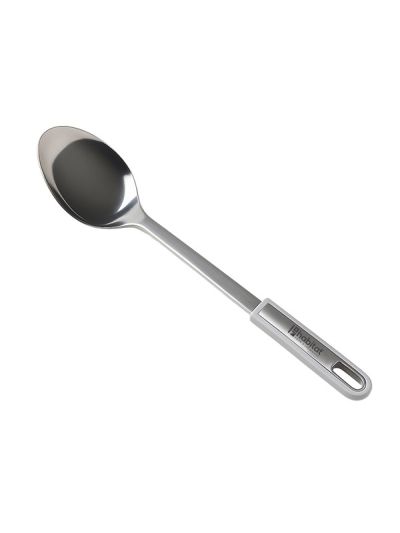 Habitat Stainless Steel Solid Spoon–Durable Kitchen Utensil for Cooking, Stirring, and Serving