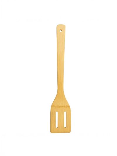 Habitat Bamboo Slotted Turner – Eco-Friendly Kitchen Spatula for Flipping, Stir-Frying, and Serving