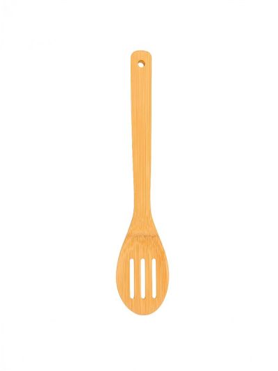 Habitat Bamboo Slotted Spoon – Eco-Friendly Kitchen Utensil for Draining, Stirring, and Serving