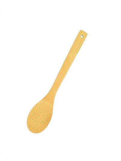 Habitat Bamboo Solid Spoon – Eco-Friendly Kitchen Utensil for Stirring, Cooking, and Serving